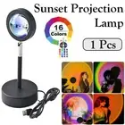 16Colors Remote Control Light LED Rainbow Sunset Projection Lamp Modern Romantic