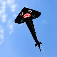 在飛比找蝦皮商城精選優惠-(台灣現貨)大三角長尾黑鯊魚造型風箏(373*183)(無法