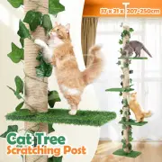 Cat Scratching Post Tree Tower Tall Scratcher Pole Pet Kitty Toy Wood Furniture