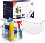Clear Plastic Storage Bins – Pantry Organizers & Storage Containers, Cabinet Org