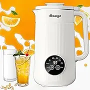 Mooye Automatic Nut Milk Maker Machine, 8 in 1 Soy Milk Maker, 35 oz Almond Machine Maker, 12-Hour Delay, Keep Warm, Non Dairy Beverages, Juice/Rice Paste/Clean/Milk Shake, 800W Heating, Self Cleaning