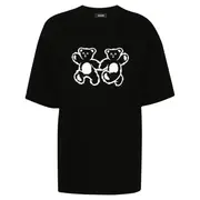 [We11done] Black Teddy Bear Twins T-Shirt
