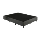 Palermo King Single Ensemble Bed Base Platinum Graphite Linen Fabric