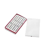1Set Healthy Heavy Metal-Free Pure Titanium Chopsticks 6 Pairs Gift Set Family TI Chopsticks