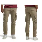 Wrangler® Men's Stretch Taper Leg Regular Fit Cargo Pants, Size 42x30