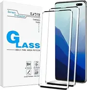 KATIN 2 Pack Screen Protector for Samsung Galaxy S10 Plus/S10+ Tempered Glass Film, 3D Curved Full Screen Coverage, Anti Scratch, Case Friendly