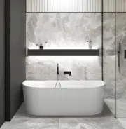 1500*750*580/1700*800*580mm NOOSA Multifit White Back To Wall/Corner Bath