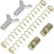 YOXUFA Rear Brake Adjuster Hardware Kit for TRX200sx 300Fourtrax Foreman ATC125M 200M 200ES 250SX TRX125 250 300 400 450 ATV Quad 4 Wheel Bike Brake Cable Wing Adjuster Nut Joint Pin Spring 2 Set