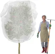 2 Packs Fruit Tree Netting Cover - 6.9 × 5.9ft Fine Garden Mesh Screen with Drawstring, Bird Barrier for Protecting Plants Figs Peaches Apples Trees from Deer Squirrel Animals