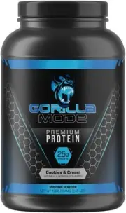 Gorilla Mind Premium Whey Protein - Cookies and Cream, 25 Grams of Whey Protein