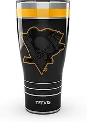 Tervis Traveler NHL Pittsburgh Penguins - Night Game Triple Walled Insulated Tumbler Travel Cup Keeps Drinks Cold & Hot, 30oz, Stainless Steel