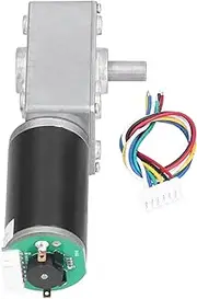 Gear Motor Self Locking High Torsion Speed Reduction Turbine Geared Motor 15mm Shaft for Industrial Devices (DC24V 160RPM)