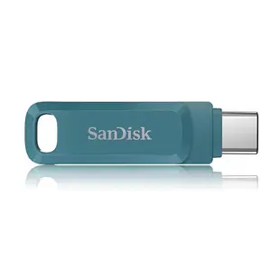 SanDisk Ultra GO TYPE-C USB 3.2 128G 旋轉隨身碟 海灣藍 (SD-DDC3-NBB-128G)