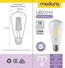 3 x LED ST64 Vintage Filament Light Globe Edison Bulb E27 8W 2700K WarmWhite SAA