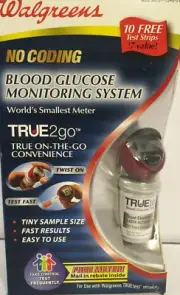 Walgreens No Coding Blood Glucose Monitoring System New In Box W Original Seal