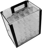 STARTIST Acrylic Chip Case Chip Carrier,Portable Display Clear Lightweight 10 Chip Racks Chip Holder for Tabletop Game Travel Parties