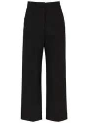 Acne Studios Pera Cropped Wool-blend Trousers - Black - 6 6