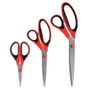 Titanium Softgrip Scissors Set for Sewing, Arts, Crafts, Office - 10 Sets of ...