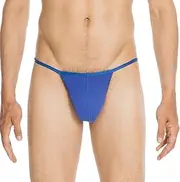 [Hom] Men's Plume G (String Microfibre Ultrafine) Thong, White, Small