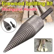 Hex Shank Twist Firewood Drill Bit Wood Log Splitter Screw Splitting Cone Driver