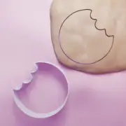 Cookie with Bite Missing Cookie Cutter - Biscuit Cutter - Baking - 3 Sizes
