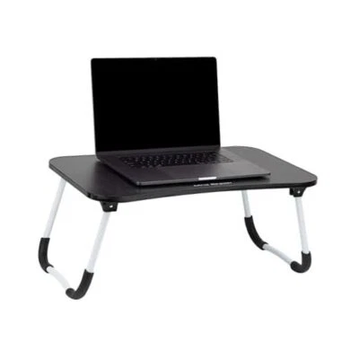 Lap Desk Laptop Stand, Bed Tray, Folding Legs, Couch Table, Portable, Black