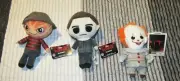 Horror Plush Figures - Freddy, Michael Myers, Pennywise New with Tags