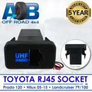 RJ45 BLUE SIDEWAY UHF RADIO SWITCH PANEL BLANK SOCKET FOR TOYOTA Landcruiser