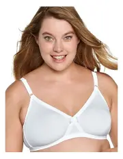 [Naturana] Firm Support Wirefree Cotton Bra in White