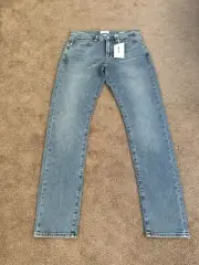FRAME MEN’S L'HOMME MID RISE SKINNY JEAN, Size 31” Designer Denim, NWT $198