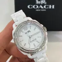 在飛比找momo購物網優惠-【COACH】COACH蔻馳女錶型號CH00069(白色錶面
