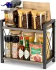 Spice Rack for Countertop, Coffee Countertop Shelf, Wooden Kitchen Counter Organ