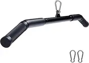 Kinglotus 39.37" LAT Pulldown Bar,Curl Tricep Press Down Bar with Non-Slip Rubber Handle.