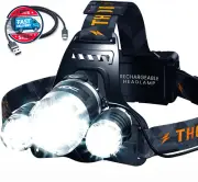 Headlamp Rechargeable - Head Lamp to Wear High Lumen - Led Headlamp Flashlight
