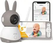 ieGeek 2K Baby Monitor with 5" HD LCD, WiFi Video Monitor with Camera 360° PTZ