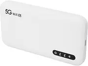 5G WiFi 6 Mobile Hotspot, 6100mAh Pocket Portable Router Support 16 Devices, Portable Hotspot Router with SIM Card Slot for Phone Tablet Travel