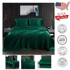Satin Split King Sheet Set - 5pcs Fade & Wrinkle Resistant Bedding Collection