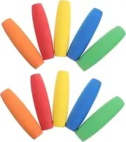 FOYTOKI 10pcs Crochet Hook Grips Ergonomic Soft Removable Crochet Hook Cushions Fits Handle Attachment Knitting Accessories For Comfort Hands