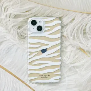 【KATE SPADE】iPhone 14 Pro 精品手機殼 動感斑紋(保護殼/手機套)