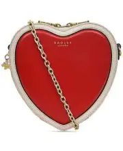 Radley London Small Zip Around Leather Heart Crossbody New with Tags
