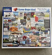 New I Love Cape Cod by Charlie Girard White Mountain 1000 Pcs Puzzle