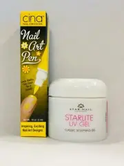 Star Nail Starlite Builder UV Gel Thick Clear 2 oz (56 gm) + free Nail art pen