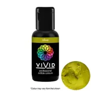 Vivid Edible Colour Gel Olive 21g Icing Buttercream Fondant Dough