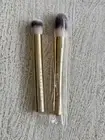 Battington Beauty Powder & Contour Brush Set Gold New In Box