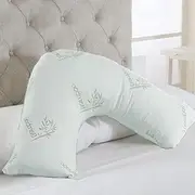 Aus Made Tri Boomerang V Shaped Maternity Nursing Pregnancy Breast Feeding Support Pillow Bamboo Cover