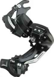 Shimano Tourney RD-TY500-SGS Rear Derailleur - 6,7 Speed, Long Cage, Black, Drop