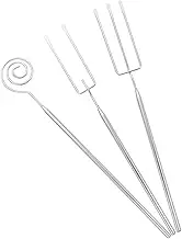 1 Set Stainless Steel Fondue Fork Chocolate Dipping Utensils for Hot Pot Barbecue Grill Versatile Wear Resistant Cooking Tools for Cheese and Fruit