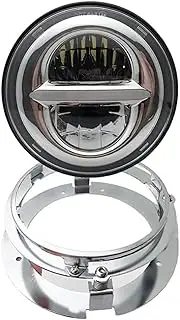 Motorcycle Headlight For Motorcycle Projector LED 5.75 Inch Headlight with Mounting Bracket Ring VTX 2002-2008