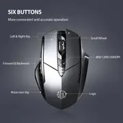 Rechargeable Wireless Mouseinphic Mute Silent Click Mini Noiseless Optical MiceUltra Thin 1600 DPI for NotebookPCLaptopComputerMacbook (Light Silver)