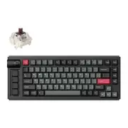 Keychron Lemokey L1 QMK/VIA Fully Assembled Knob Wireless Custom Gaming Carbon Black Keyboard - Gateron Jupiter... [LEMOKEYL1M3]